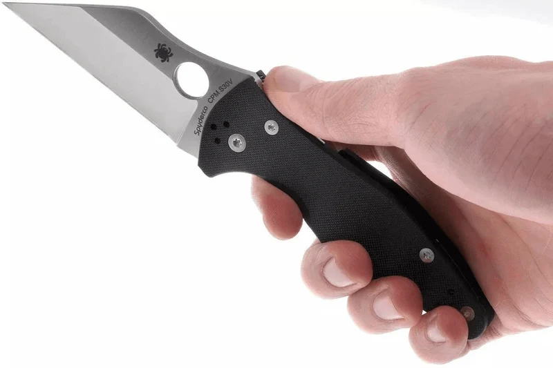Couteau pliant Spyderco Yojimbo 2 C85GP2 Wharncliffe manche G10 noir 11,4cm