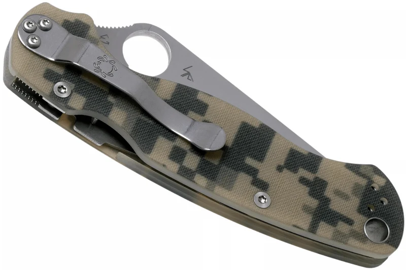 Couteau pliant Spyderco Paramilitary 2 Camo C81GPCMO2 manche G10 12,2cm