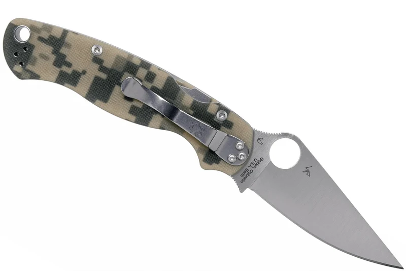 Couteau pliant Spyderco Paramilitary 2 Camo C81GPCMO2 manche G10 12,2cm