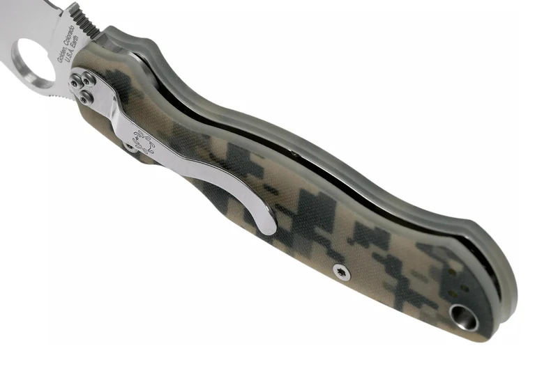 Couteau pliant Spyderco Paramilitary 2 Camo C81GPCMO2 manche G10 12,2cm
