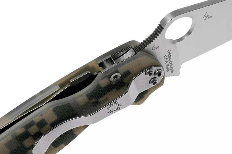 Couteau pliant Spyderco Paramilitary 2 Camo C81GPCMO2 manche G10 12,2cm