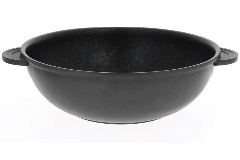 Wok en fonte d'aluminium De Buyer Choc Extreme ø32cm à 2 anses