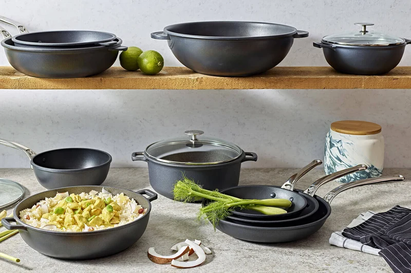 Wok en fonte d'aluminium De Buyer Choc Extreme ø32cm à 2 anses