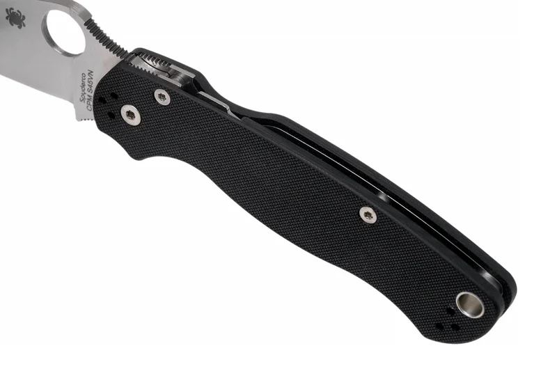 Couteau pliant Spyderco Paramilitary 2 C81GP2 manche en G10 noir 12,2cm