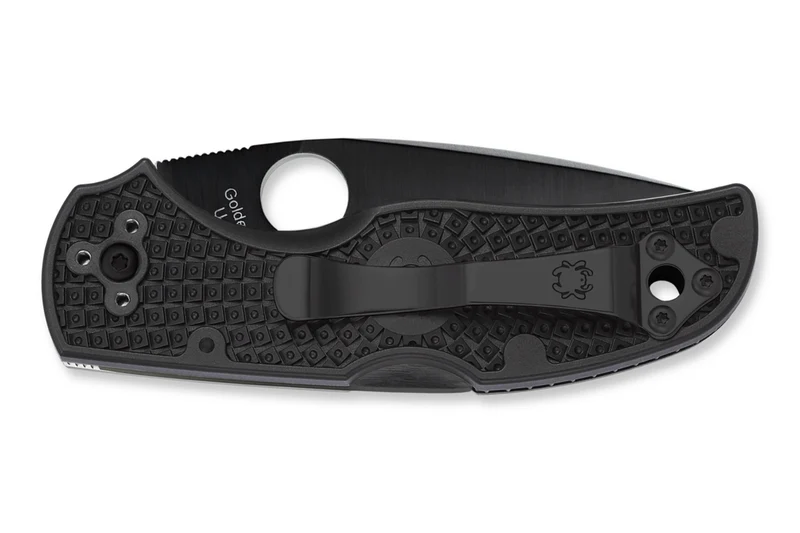 Couteau pliant Spyderco Native 5 C41SBBK5 lame dentée manche en nylon/fibre de verre noir 10,2cm