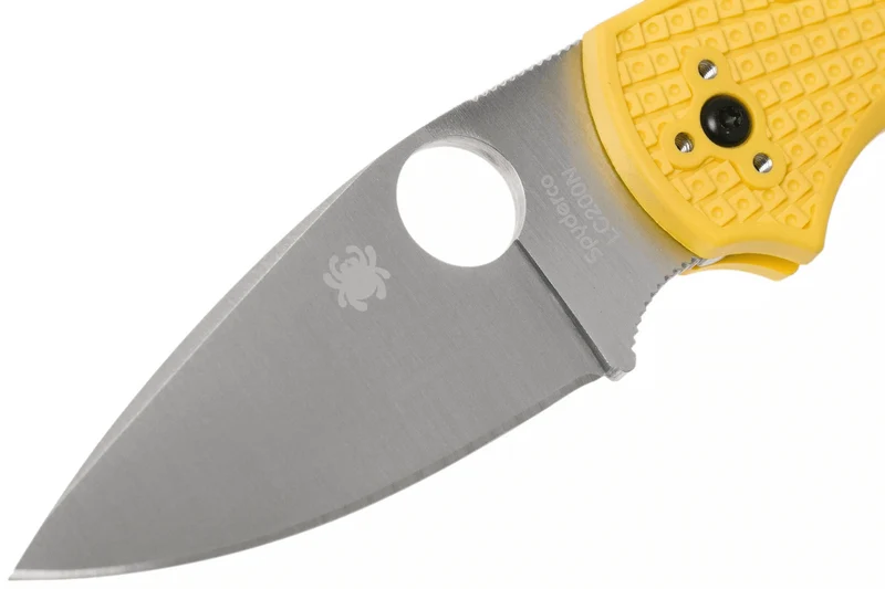 Couteau pliant Spyderco Native 5 C41PYL5 manche en nylon/fibre de verre jaune 10,2cm