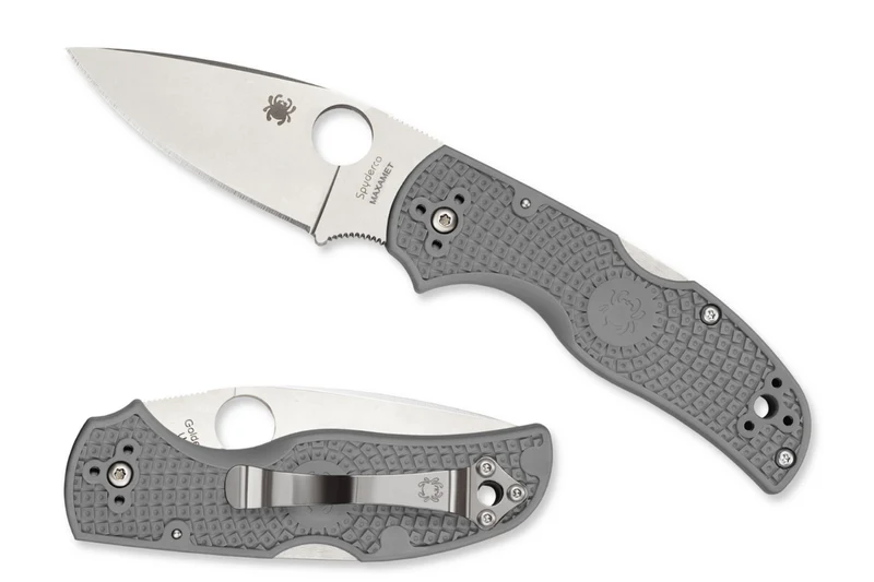 Couteau pliant Spyderco Native 5 C41PGY5 Maxamet manche nylon/fibre de verre gris 10,2cm