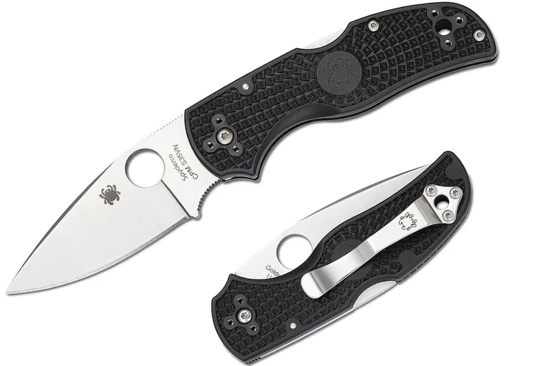 Couteau pliant Spyderco Native 5 C41PBK5 manche en nylon/fibre de verre noir 10,2cm