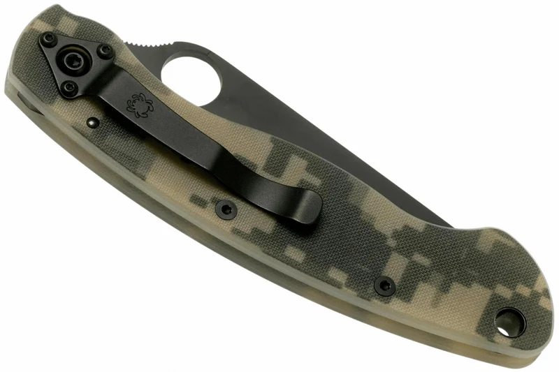Couteau pliant Spyderco Military C36GPCMOBK manche en G10 camouflé 14cm