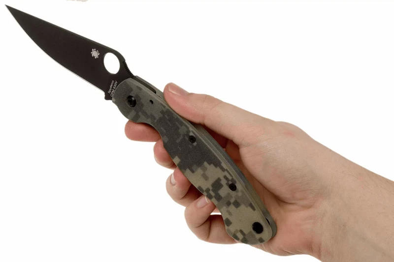 Couteau pliant Spyderco Military C36GPCMOBK manche en G10 camouflé 14cm