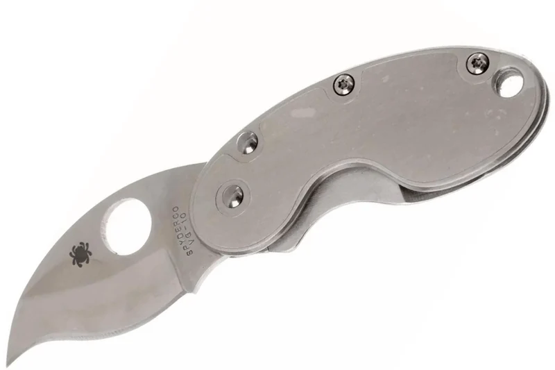 Couteau pliant Spyderco Cricket C29P manche en acier inox 7cm