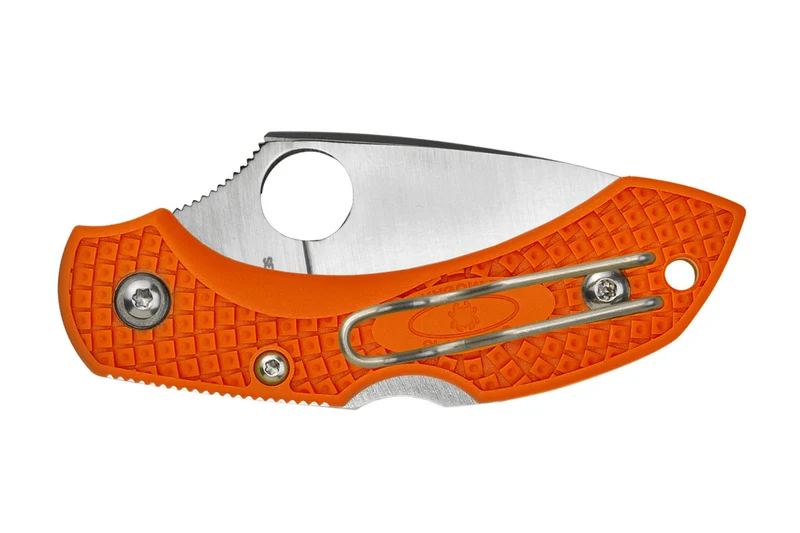 Couteau pliant Spyderco DragonFly 2 C28POR2 manche en nylon/fibre de verre orange 8,5cm