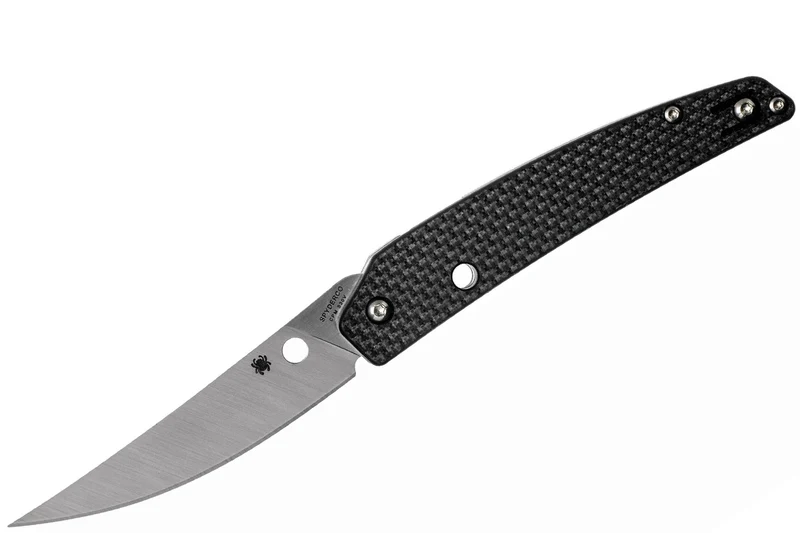 Couteau pliant Spyderco Ikuchi C242CFP manche en fibre de carbone/G10 noir 11cm