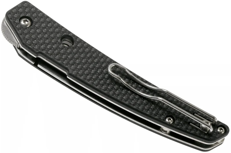 Couteau pliant Spyderco Ikuchi C242CFP manche en fibre de carbone/G10 noir 11cm