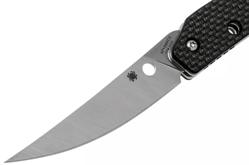 Couteau pliant Spyderco Ikuchi C242CFP manche en fibre de carbone/G10 noir 11cm