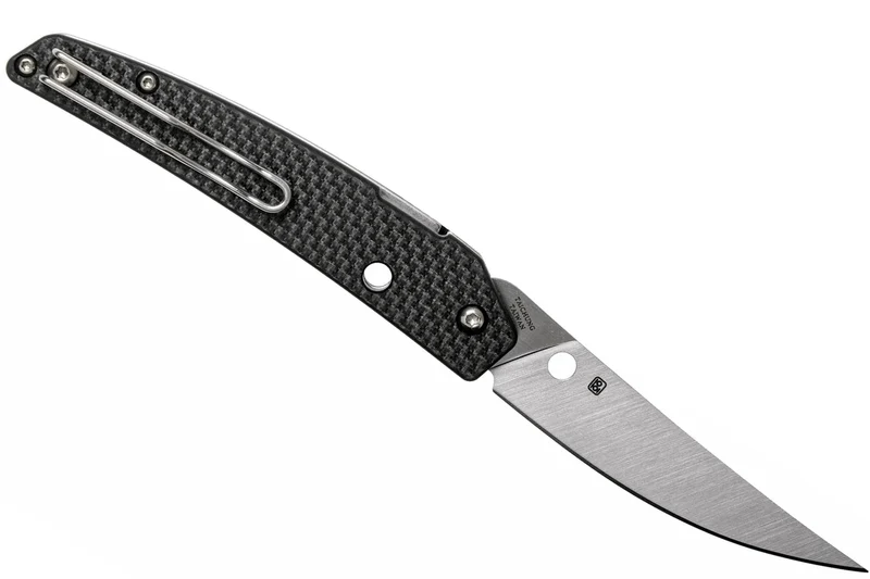 Couteau pliant Spyderco Ikuchi C242CFP manche en fibre de carbone/G10 noir 11cm