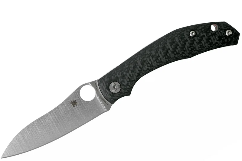 Couteau pliant Spyderco Kapara C241CFP manche en fibre de carbone noir 11,9cm