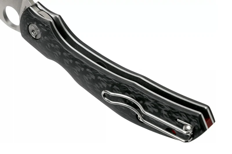 Couteau pliant Spyderco Kapara C241CFP manche en fibre de carbone noir 11,9cm