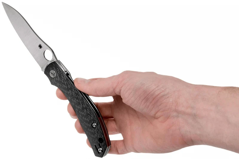 Couteau pliant Spyderco Kapara C241CFP manche en fibre de carbone noir 11,9cm