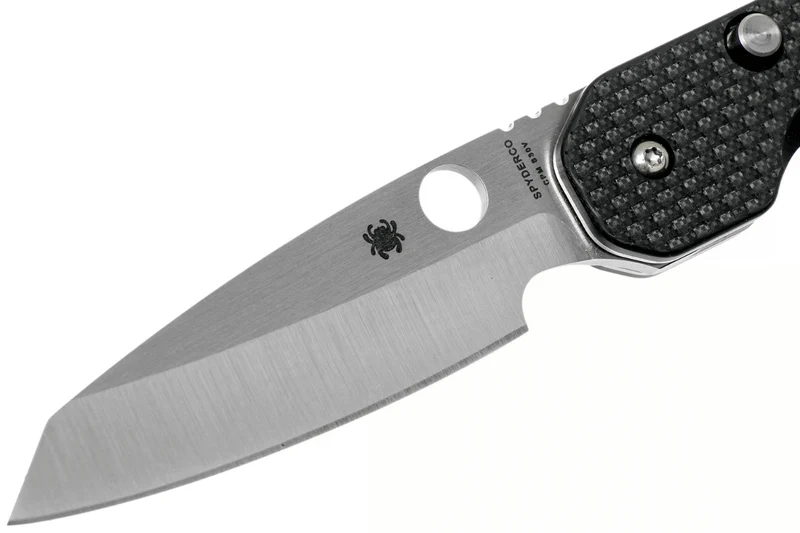 Couteau pliant Spyderco Smock C240CFP manche en fibre de carbone/G10 noir 11,5cm