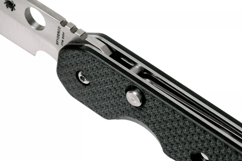 Couteau pliant Spyderco Smock C240CFP manche en fibre de carbone/G10 noir 11,5cm