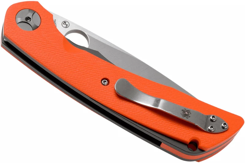Couteau pliant Spyderco Subvert C239GPOR manche en G10/Titanium orange 13,1cm