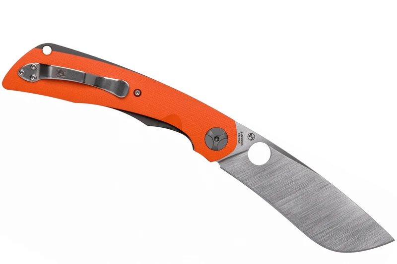Couteau pliant Spyderco Subvert C239GPOR manche en G10/Titanium orange 13,1cm