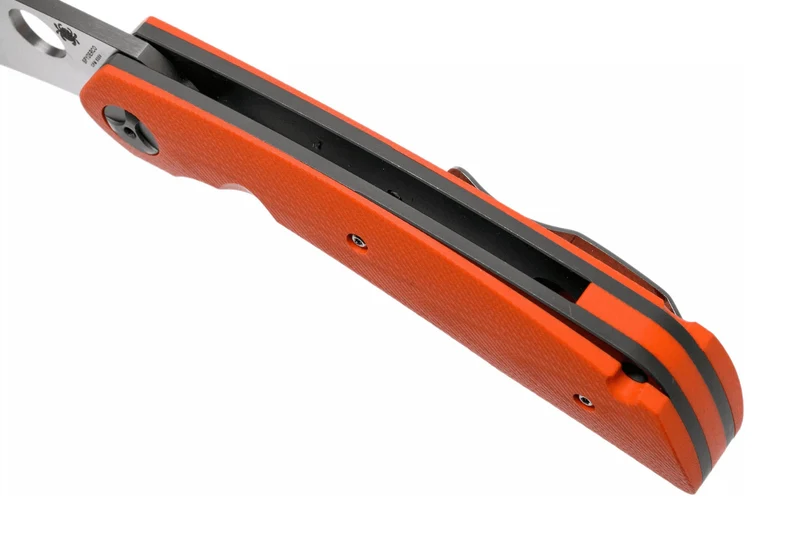 Couteau pliant Spyderco Subvert C239GPOR manche en G10/Titanium orange 13,1cm