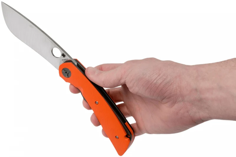 Couteau pliant Spyderco Subvert C239GPOR manche en G10/Titanium orange 13,1cm