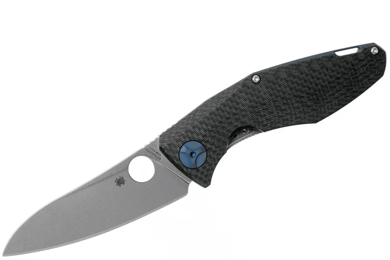 Couteau pliant Spyderco Drunken C235CFTIP manche en fibre de carbone/titane 11,7cm