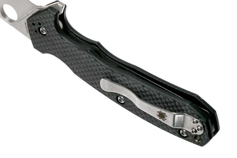 Couteau pliant Spyderco Amalgam C234CFP manche en G10/fibre de carbone noir 13cm