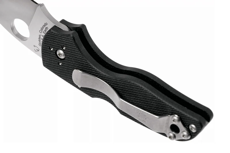 Couteau pliant Spyderco Lil'Native C230MBGP manche en G10 noir 8,9cm
