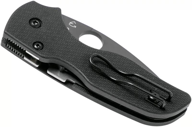 Couteau pliant Spyderco Lil'Native C230GPBBK lame noire et manche en G10 8,9cm