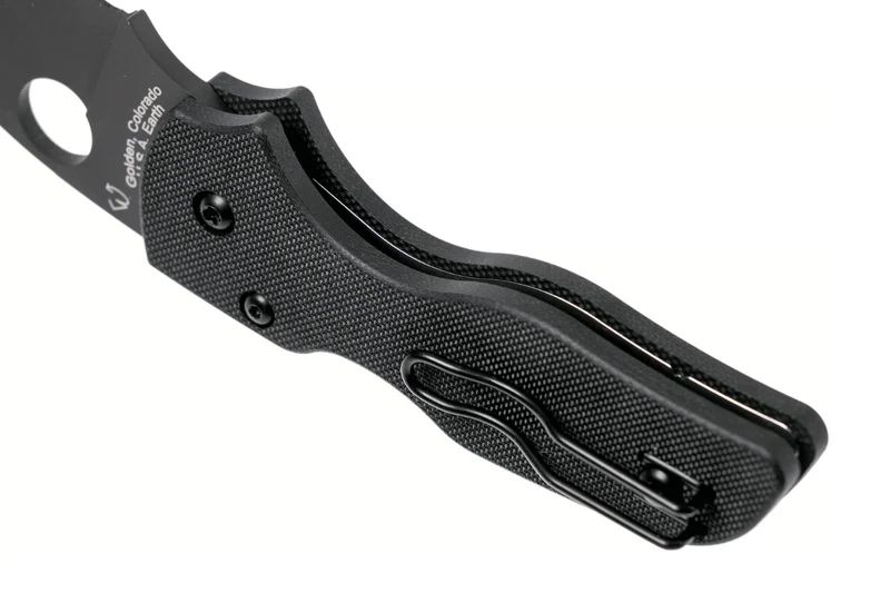 Couteau pliant Spyderco Lil'Native C230GPBBK lame noire et manche en G10 8,9cm