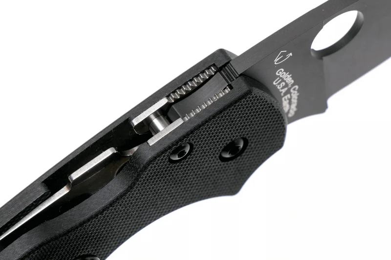 Couteau pliant Spyderco Lil'Native C230GPBBK lame noire et manche en G10 8,9cm