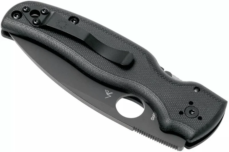Couteau pliant Spyderco Shaman C229GPBK lame noire manche en G10 11,9cm