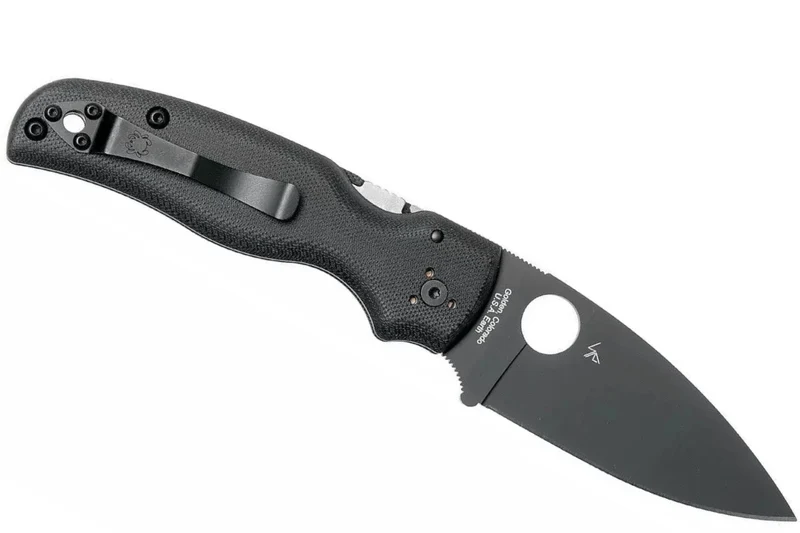 Couteau pliant Spyderco Shaman C229GPBK lame noire manche en G10 11,9cm