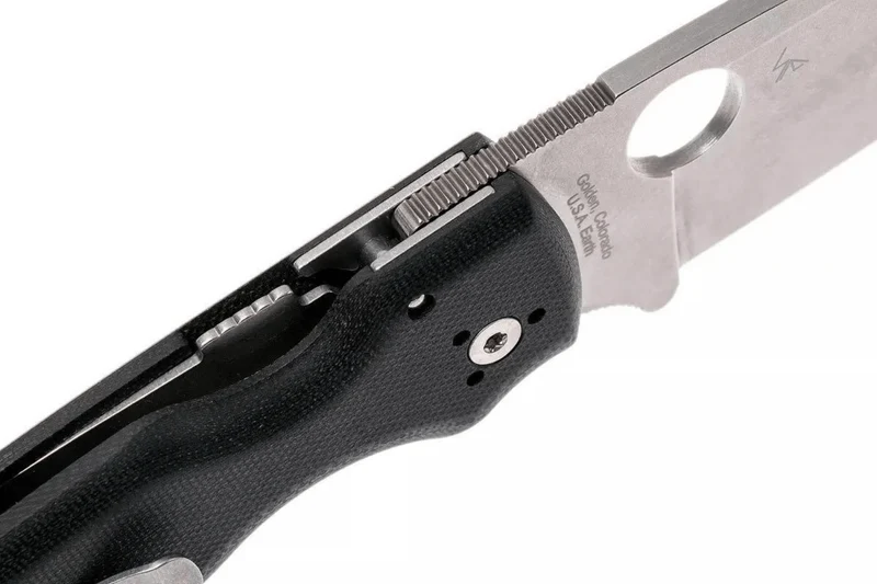 Couteau pliant Spyderco Shaman C229GP manche en G10 noir 11,9cm