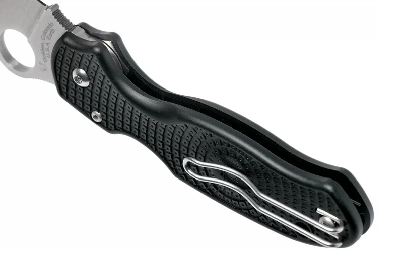 Couteau pliant Spyderco Para 3 C223PBK manche en nylon/fibre de verre noir 10,9cm