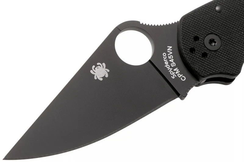 Couteau pliant Spyderco Para 3 C223GPBK lame noire manche en G10 10,9cm