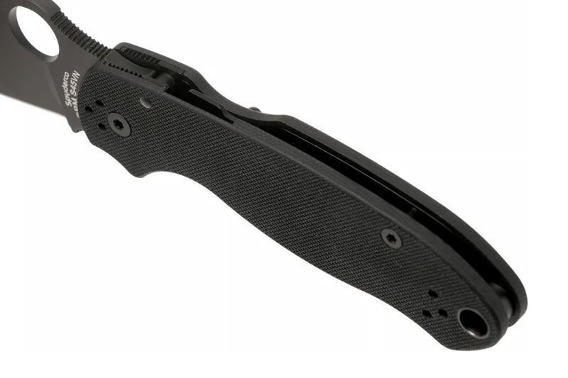 Couteau pliant Spyderco Para 3 C223GPBK lame noire manche en G10 10,9cm