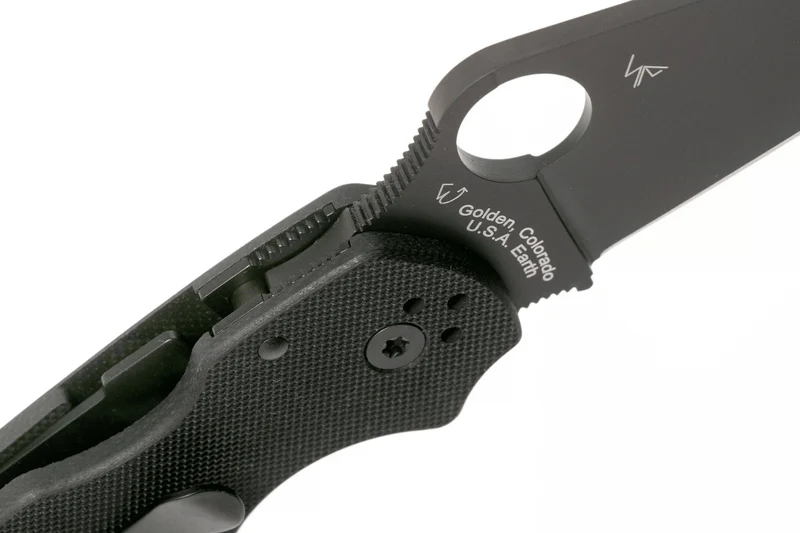 Couteau pliant Spyderco Para 3 C223GPBK lame noire manche en G10 10,9cm