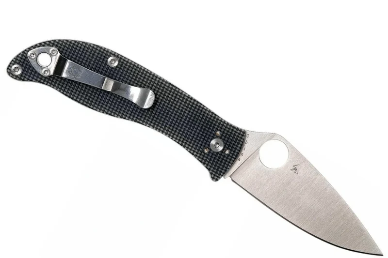 Couteau pliant Spyderco Polestar C220GPGY manche en G10 gris 11,5cm