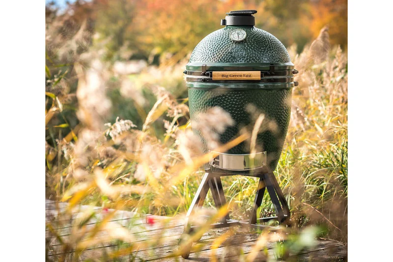 Chariot à roulettes avec poignée intégrée pour barbecue Big Green Egg Large