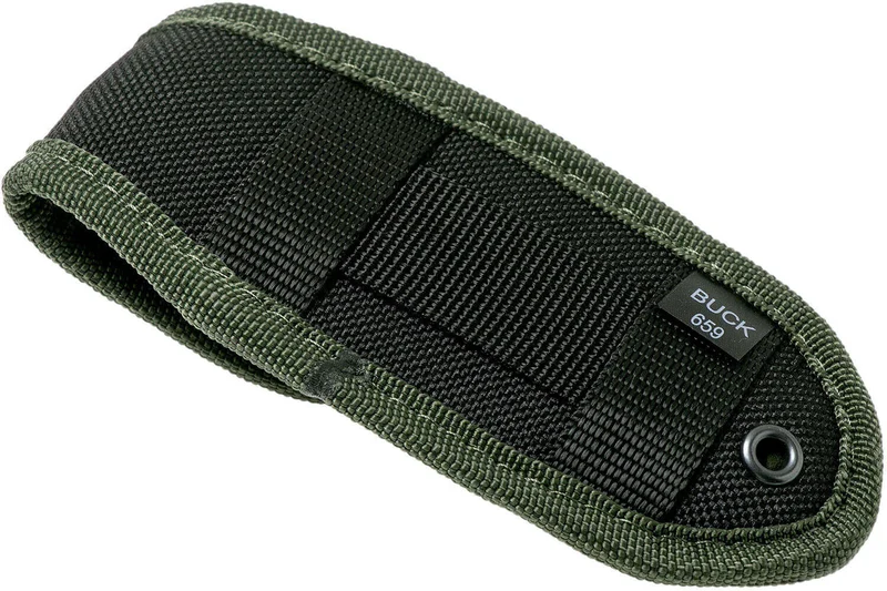 Couteau pliant BUCK PURSUIT LARGE GUTHOOK 0660GRG manche nylon/fibres de verre 12,6cm + Étui