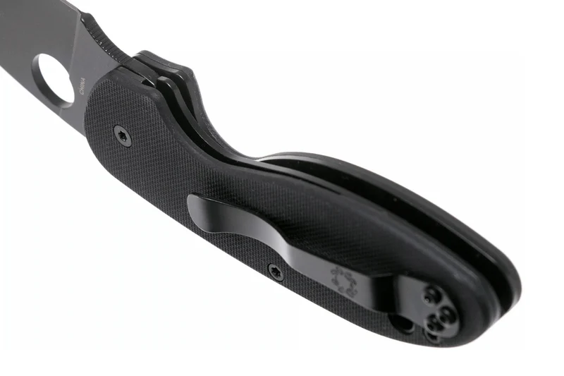 Couteau pliant Spyderco Efficient C216GPBBK manche en G10 lame noire 10,4cm