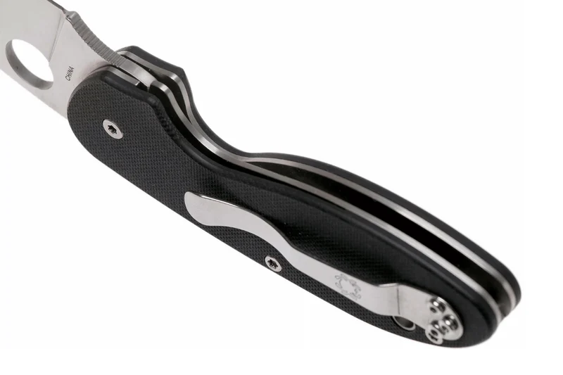 Couteau pliant Spyderco Efficient C216GP manche en G10 noir 10,4cm