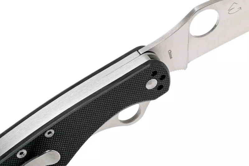 Couteau pliant Spyderco Clipitool standard C208GP manche en G10 noir 12,9cm