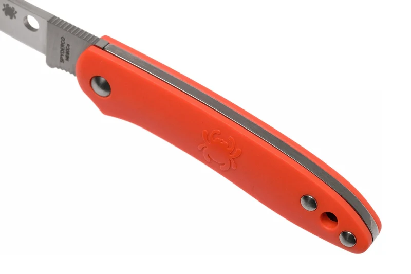 Couteau pliant Spyderco Roadie C189POR manche en nylon/fibre de verre orange 7,6cm