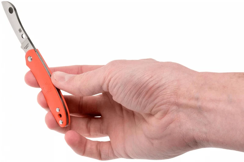 Couteau pliant Spyderco Roadie C189POR manche en nylon/fibre de verre orange 7,6cm